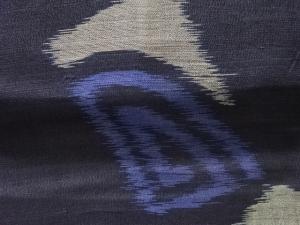 アンティーク　抽象模様織出し本場夏大島紬着物